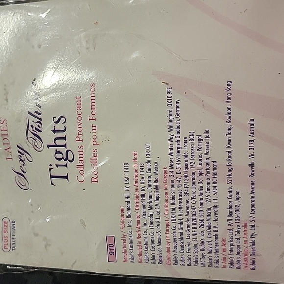 NEW Rubies Secret Wishes Ladies Plus Size Fishnet Tights - Picture 3 of 4